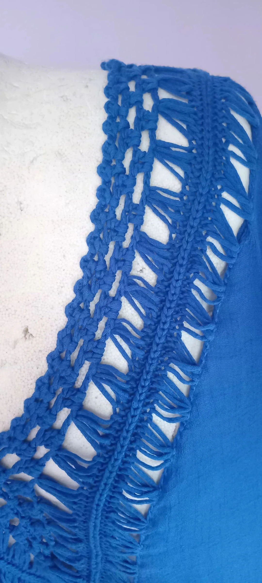 Túnica feminina azul boêmia Tamanho M – photo 5